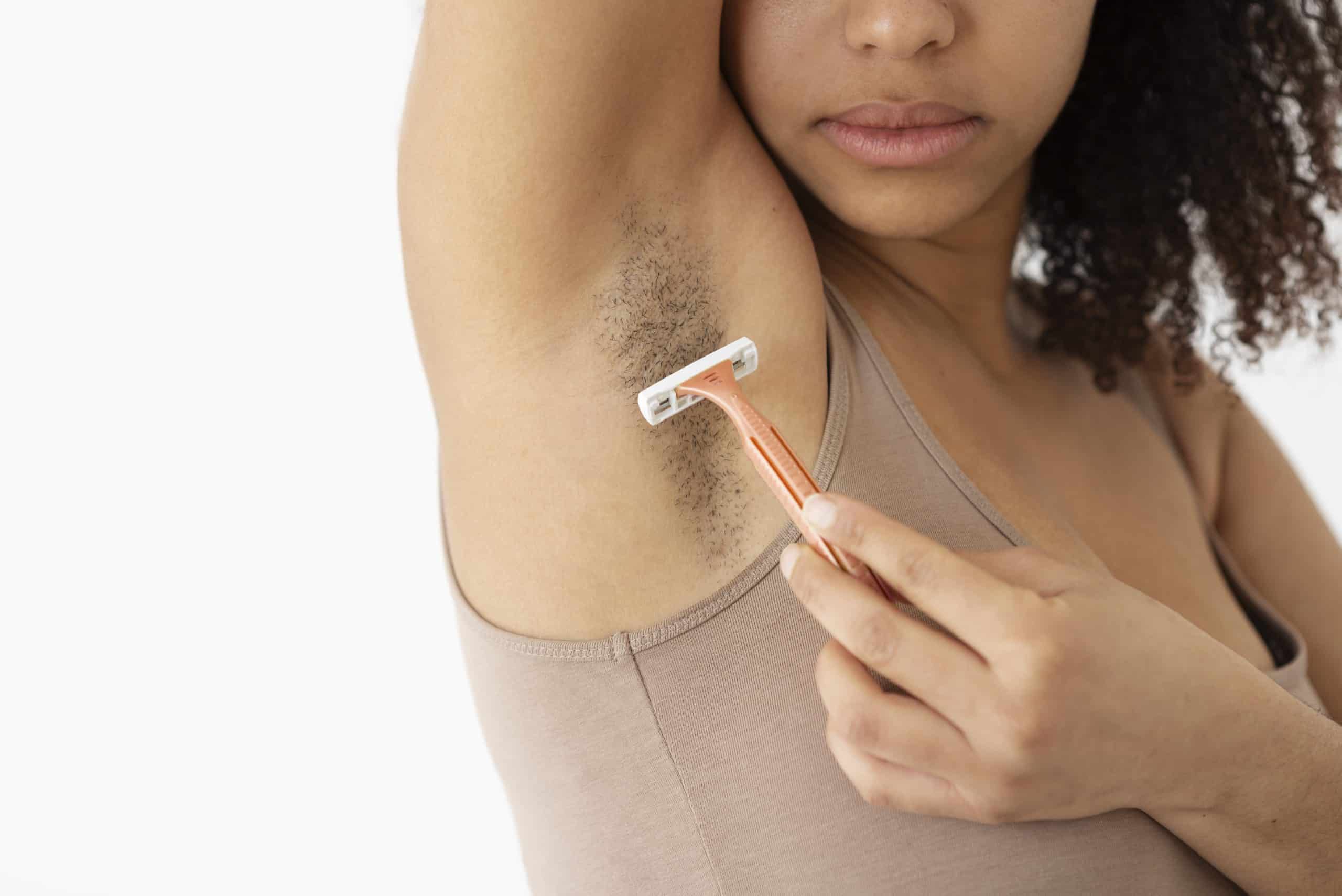 under arms hair removal