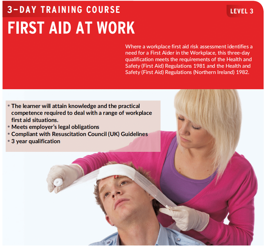 FirstAidatWork FAALevel3 3day